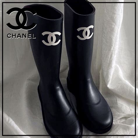 chanel boots rain|Chanel rain boots 2022.